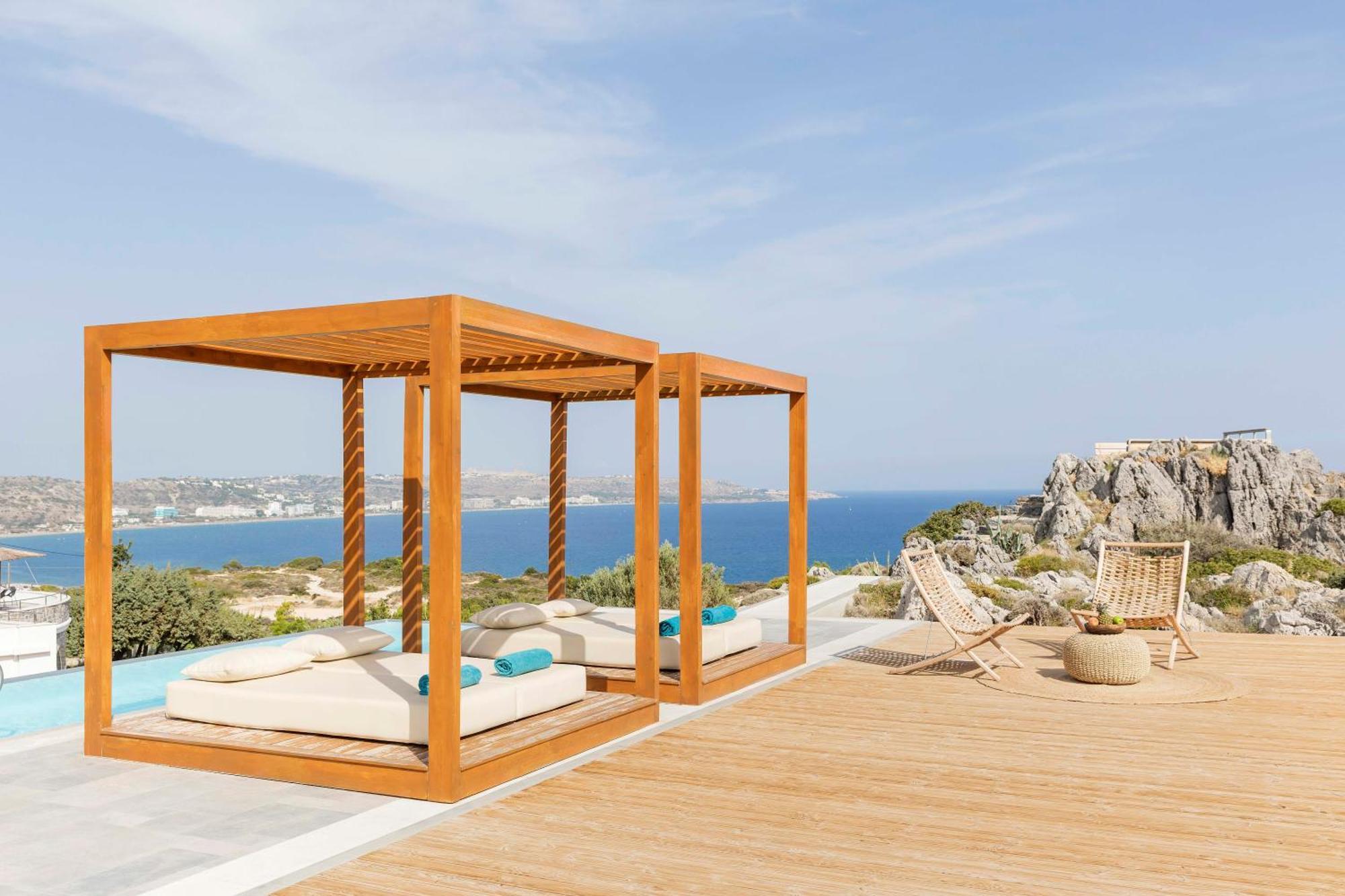 Pristine Seaview Villa , With 5-Star Resort Access Faliraki Exterior photo